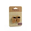 Djeco Játékbaba cipő - Barna cipőcske - Brown shoes, 0–2 év, Vegyes anyag