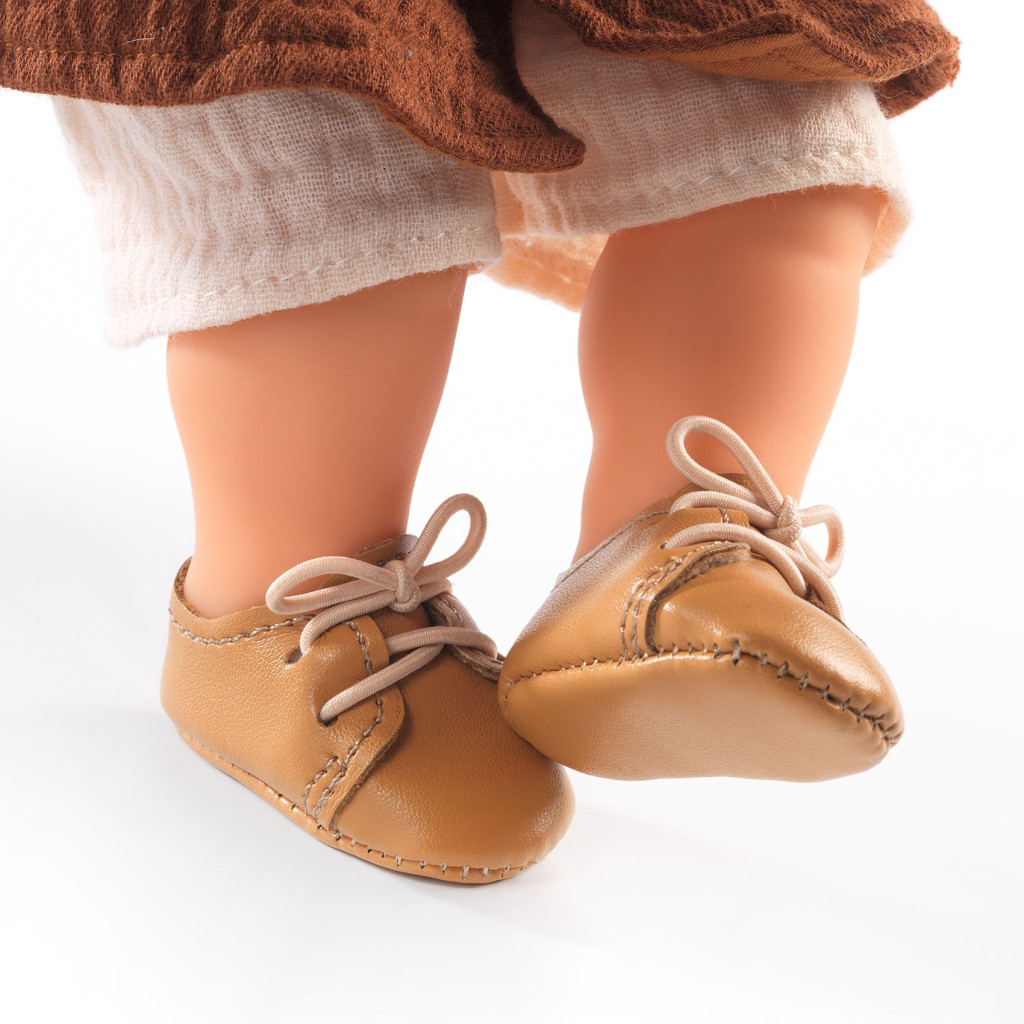 Játékbaba cipő - Barna cipőcske - Brown shoes – alternatív kép 3