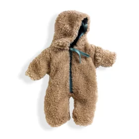 Djeco Játékbaba ruha - Tél, kapucsínó kezeslábas - Winter, 0–2 év, Többszínű