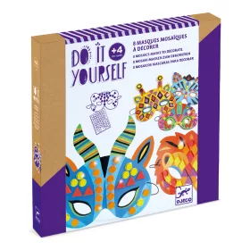 Djeco Készítsd magad! - Állati álarcok - Jungle animals, 3–5 év, Többszínű