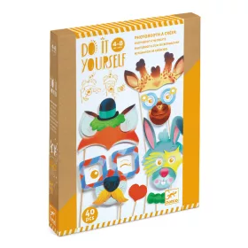 Djeco Készítsd magad! - Állatmaszkos buli - Animal party, 3–5 év, Többszínű