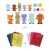 Djeco Csináld magad! - Állati család - Funky family, 3–5 év, Többszínű