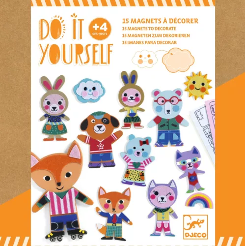 Djeco Csináld magad! - Állati család - Funky family, 3–5 év, Többszínű
