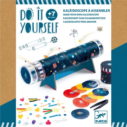 Djeco Készítsd magad! - Kaleidoszkóp - Space immersion, 3–5 év, Többszínű