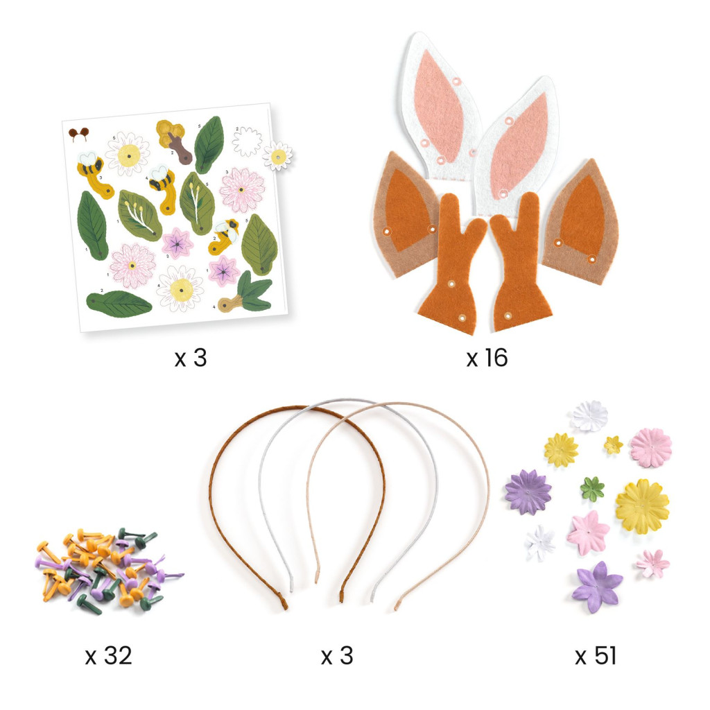 Csináld magad! - Virágos hajdíszek - Flower friends – alternatív kép 3