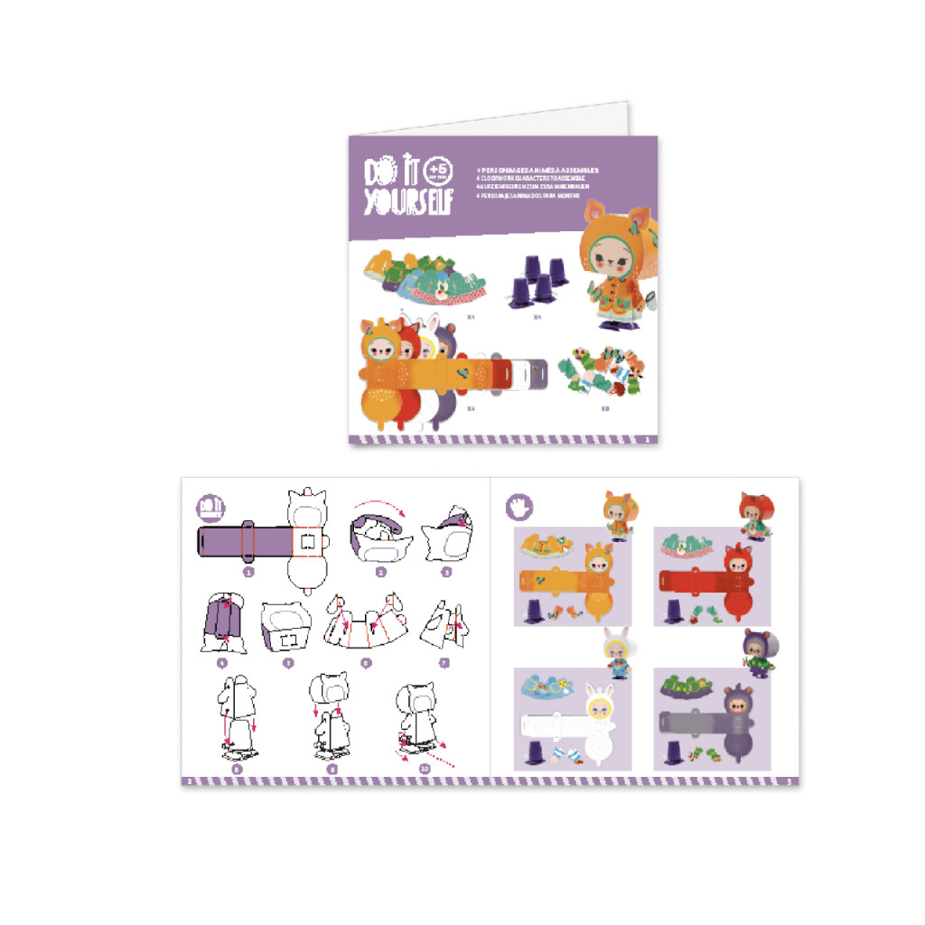 Készítsd magad! - Lépegető erdei lények - Cute forest creatures – alternatív kép 3