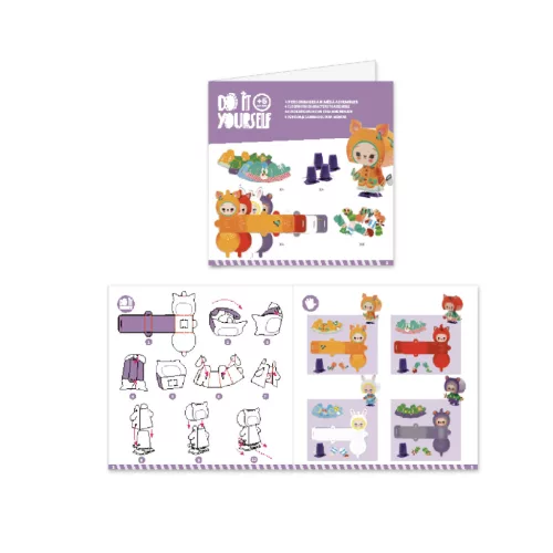 Djeco Készítsd magad! - Lépegető erdei lények - Cute forest creatures, 3–5 év, Többszínű