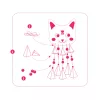 Djeco Készítsd magad! - Kitty szélcsengő - Kitty, 3–5 év, Többszínű