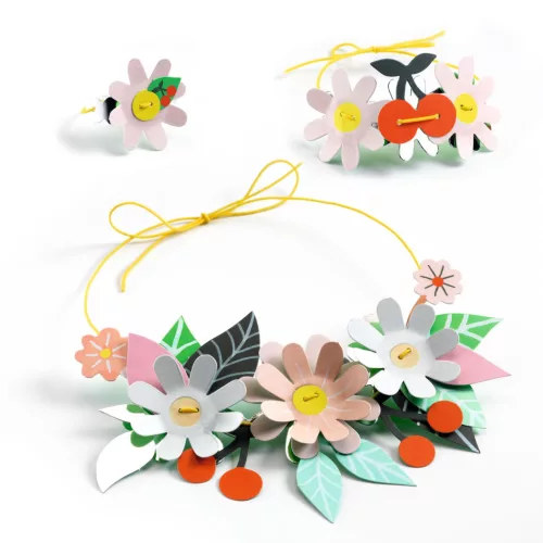 Djeco Készítsd magad! - Papírékszer készítő - Colourful fun, 3–5 év, Többszínű