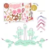 Djeco Készítsd magad! - Papírékszer készítő, csillám - Delicate medallions, 3–5 év, Többszínű