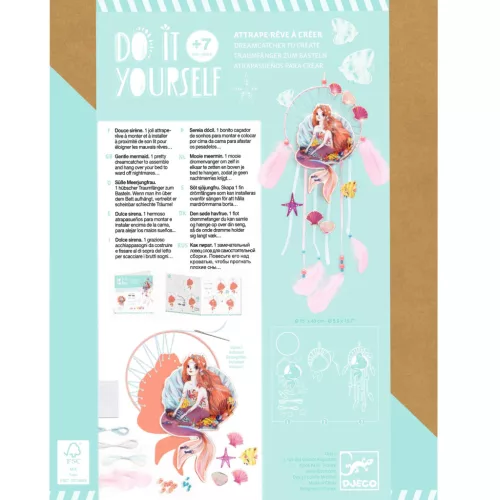 Djeco Készítsd magad! - Álomörző hableány - Gentle mermaid, 3–5 év, Többszínű