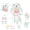Djeco Készítsd magad! - Álomörző Lótusz tündér - Lotus Fairy, 3–5 év, Többszínű