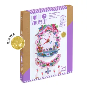 Djeco Csináld magad! - Falióra lányszobába - Kakukk - Cuckoo, 3–5 év, Többszínű