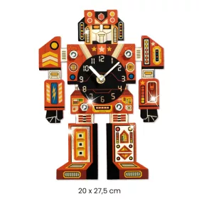 Djeco Csináld magad! - Falióra fiúszobába - IdőRobi - Robotime, 3–5 év, Többszínű