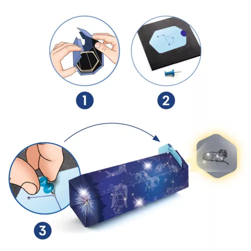 Djeco Csináld magad! - Csillagkép-nézegető - Constellations, 3–5 év, Többszínű