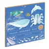 Djeco Készítsd magad! - Élet a tengerben 3D-ben - Sea life, 3–5 év, Többszínű