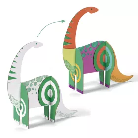 Djeco Készítsd magad! - Dínó világ 3D-ben - Dinosaurs, 3–5 év, Többszínű