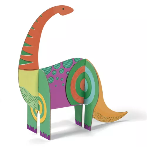Djeco Készítsd magad! - Dínó világ 3D-ben - Dinosaurs, 3–5 év, Többszínű