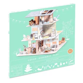 Djeco Készítsd magad! - Baba ház bútorokkal 3D-ben - Doll’s house, 6–8 év, Többszínű