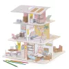 Djeco Készítsd magad! - Baba ház bútorokkal 3D-ben - Doll’s house, 6–8 év, Többszínű