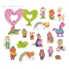 Djeco Csináld magad - Cukiföld lakói 3D-ben - Kawaii world, 3–5 év, Többszínű