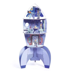 Djeco Csináld magad! - Űrrakéta 3D-ben - Space rocket, 3–5 év, Többszínű
