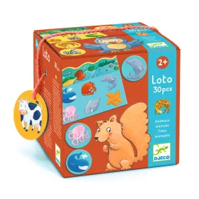 Djeco Képes lottó - Állatok élőhelye - Animals, 0–2 év, Többszínű