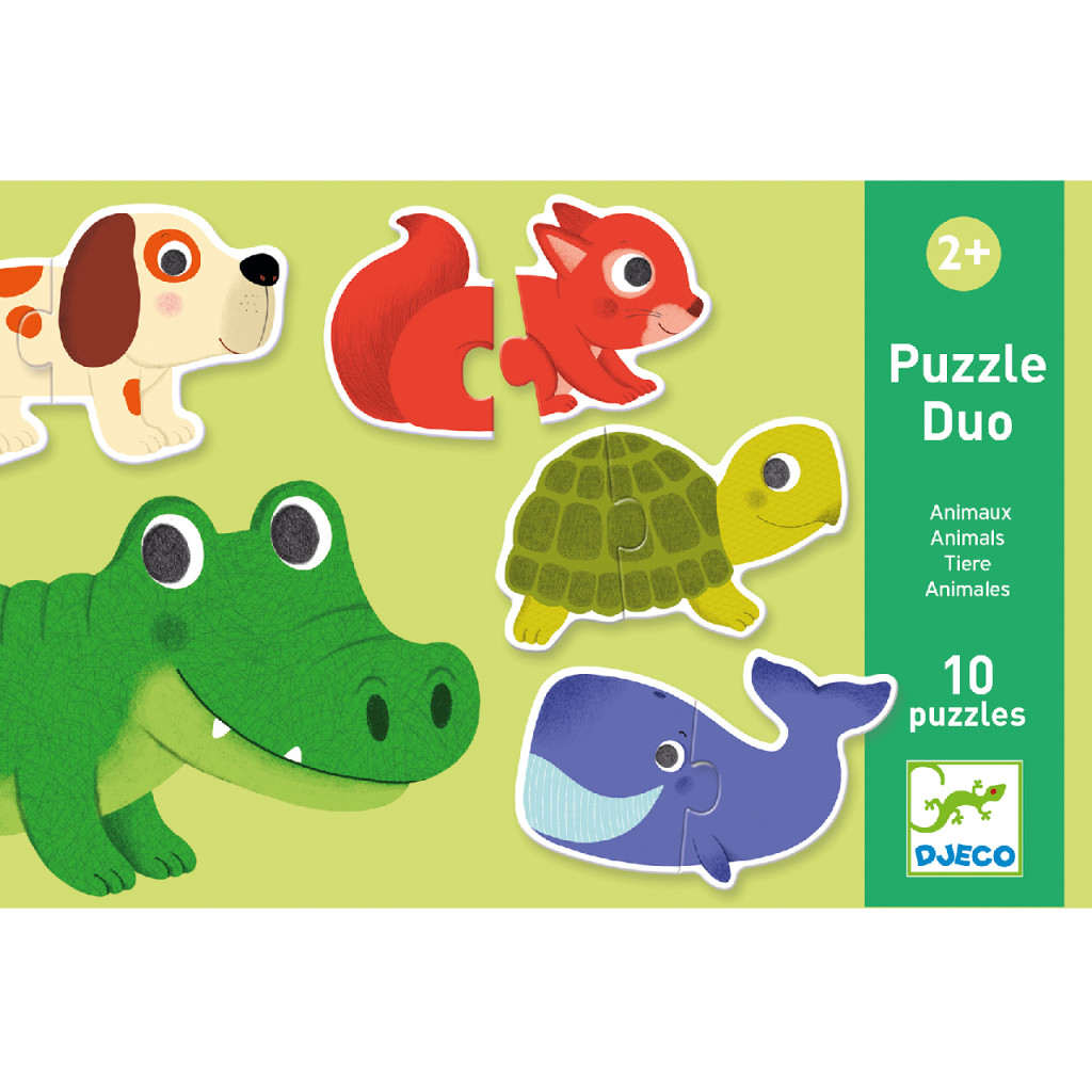 Párosító puzzle - Állatos, 20 db-os - Animals – alternatív kép 1