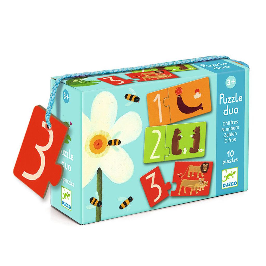 Párosító puzzle - Számok, 20 db-os - Numbers – fő nézet