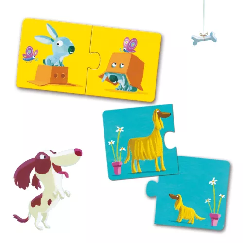 Párosító puzzle - Ellentétek, 24 db-os - Opposites
