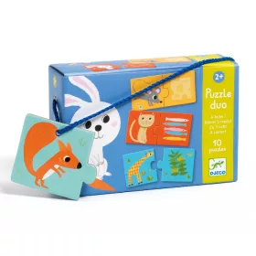 Párosító puzzle - Ki mit eszik? (20 db-os)
