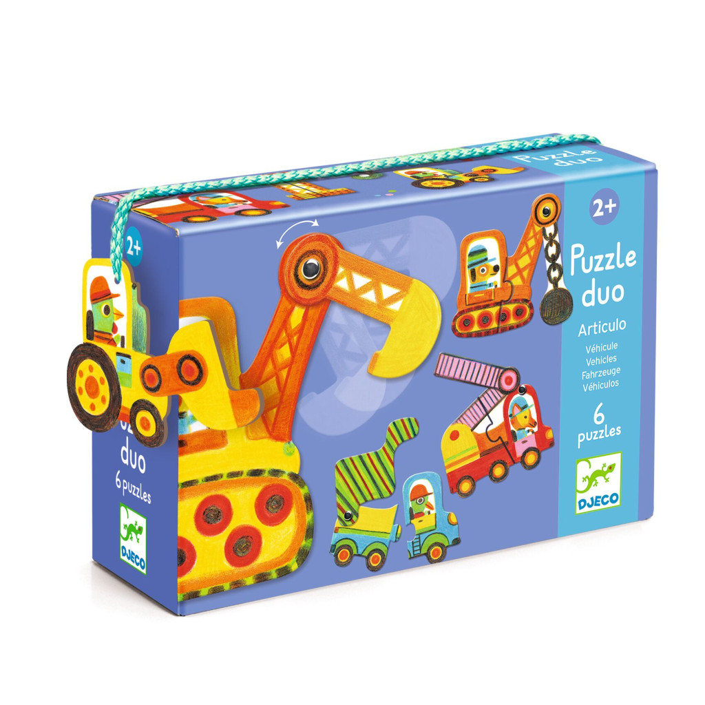 Párositó puzzle - Munkagépek, 12 db-os - Articulo vehicles – fő nézet