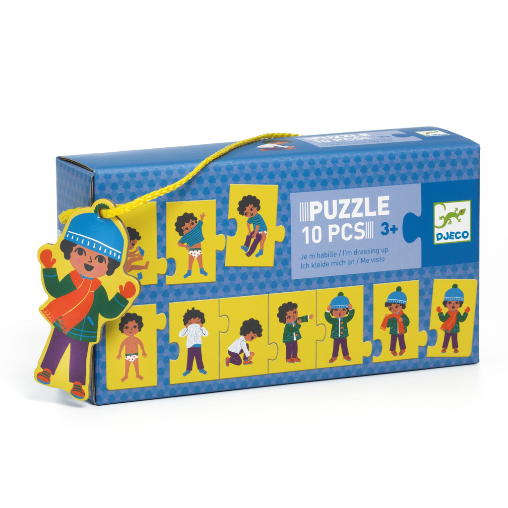 Sorozatkirakó puzzle - Öltözködés, 10 db-os - I am dressing up – fő nézet