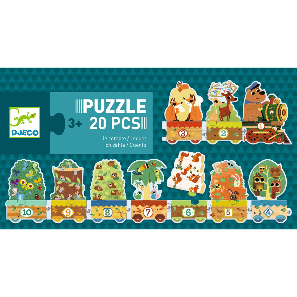 Sorozatkirakó puzzle - 10-ig számolok, 20 db-os - I count – alternatív kép 1