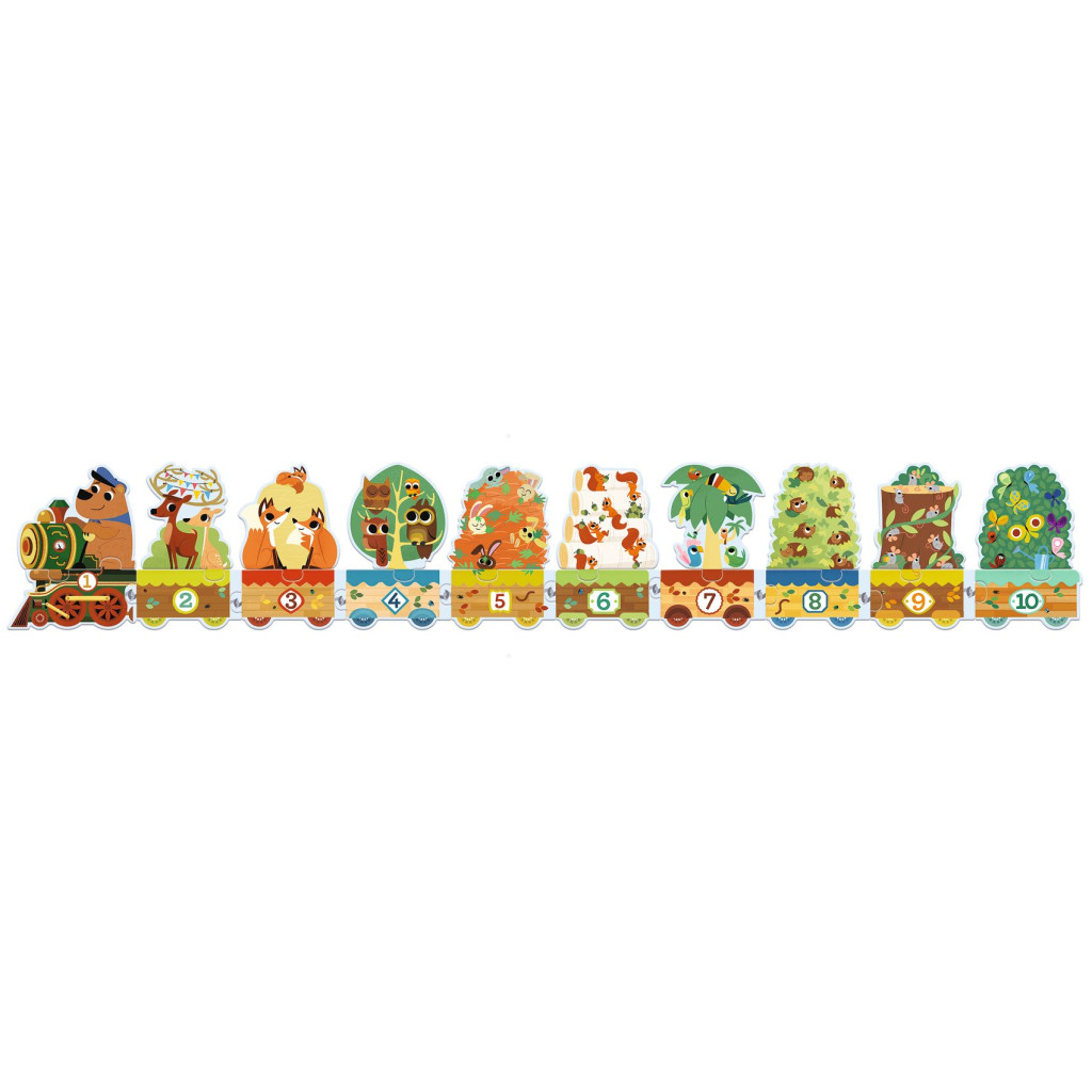 Sorozatkirakó puzzle - 10-ig számolok, 20 db-os - I count – alternatív kép 2