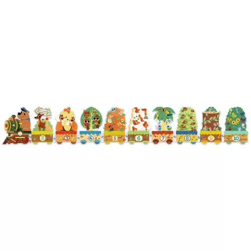 Sorozatkirakó puzzle - 10-ig számolok, 20 db-os - I count