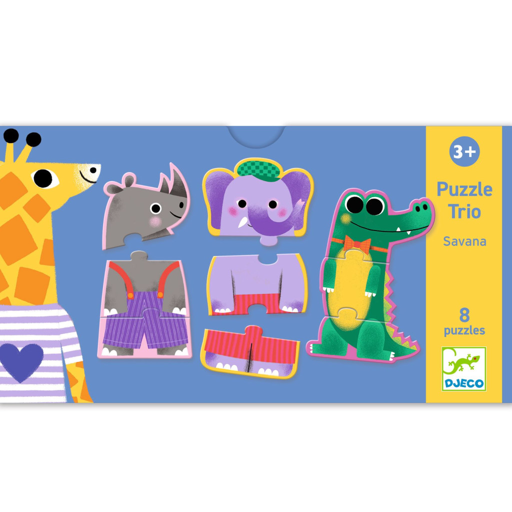 Trió puzzle - Dzsungel hangjai, 24 db-os - Jungle melody – alternatív kép 3