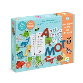 Djeco Fejlesztő játék - Csak Francia nyelvre - Grand coffret Lettres, 3–5 év, Többszínű