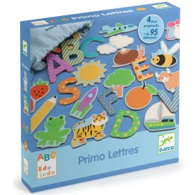 Djeco Fejlesztő játék - Csak Francia nyelvre - Eduludo - Lettres, 3–5 év, Többszínű