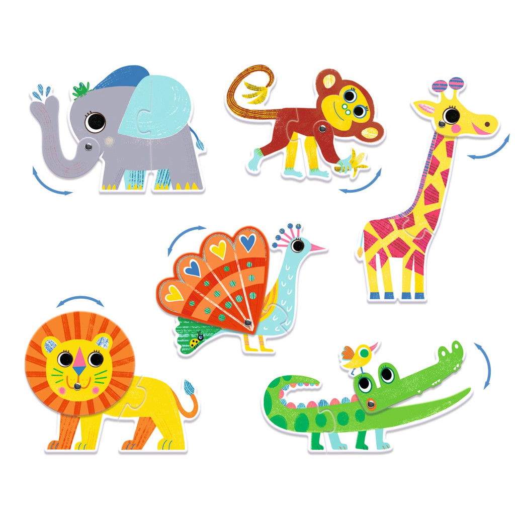 Párosító puzzle - Ormányos - Articulo Animals – alternatív kép 2
