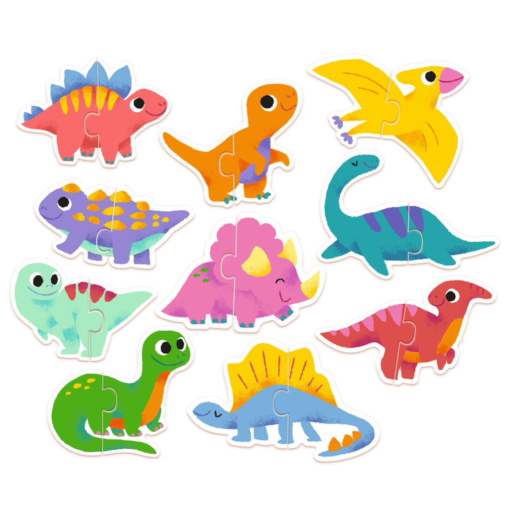 Párosító puzzle - Dinócskák - Duo Dinos – alternatív kép 1