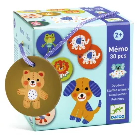 Djeco Memória játék - Kedvencek - Memo Stuffed animals, 3–5 év, Többszínű