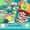 Djeco Fejlesztő játék - Számolás 4 az 1-ben - Eduludo Primo Chiffres, 3–5 év, Többszínű