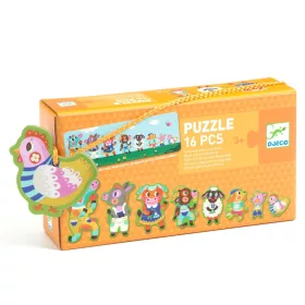   Sorozatkirakó puzzle - Nagyok és kicsik a tanyán, 16 db-os - Big and small on the farm