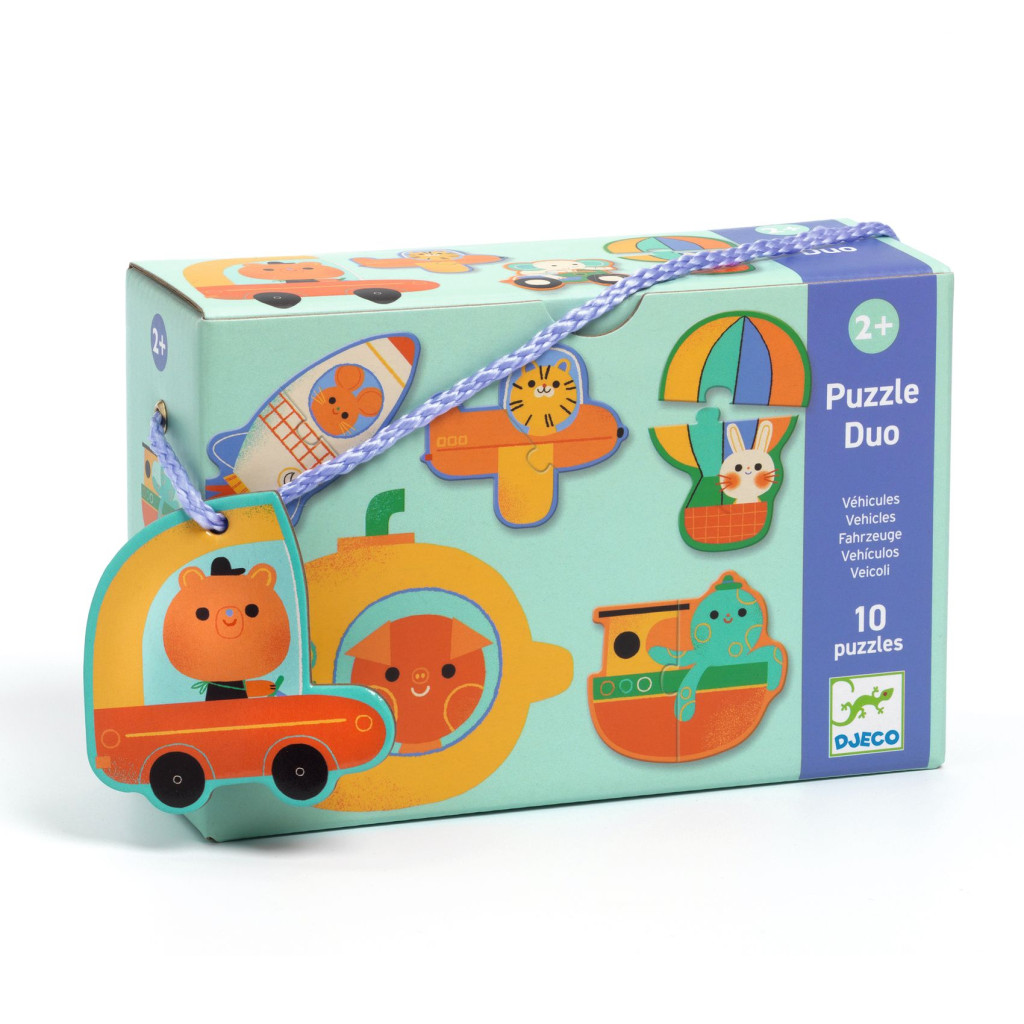 Párosító puzzle - Járművek, 20 db-os - Duo Vehicles – fő nézet