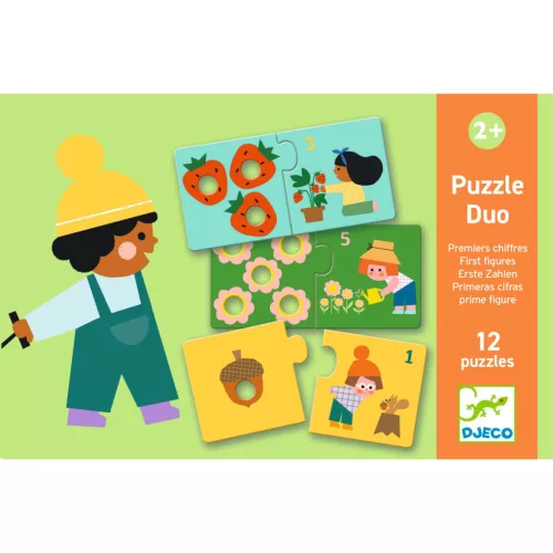 Párosító puzzle - Számpárosító, 24 db-os - First figures
