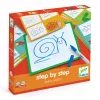Djeco Rajzolás lépésről lépésre - Állatok - Step by step Animals and Co, 3–5 év, Többszínű