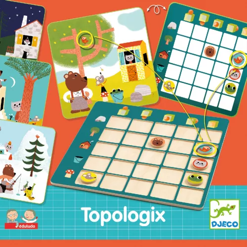 Djeco Fejlesztő játék - Viszonyító - Eduludo Topologix, 3–5 év, Többszínű
