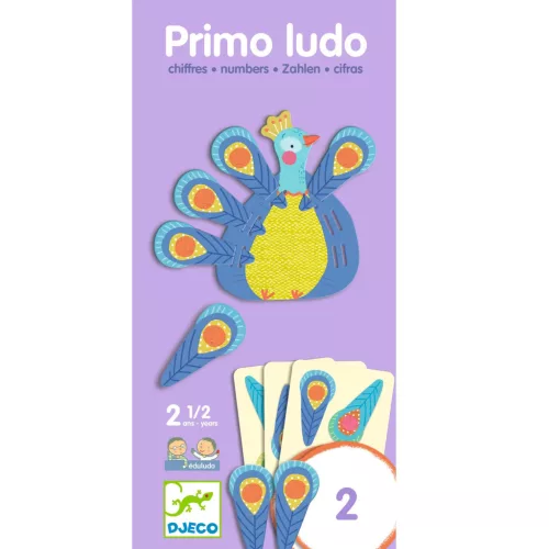 Djeco Primo Ludo - Négyig - 1,2,3,4, 3–5 év, Többszínű
