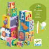 Toronyépítő kocka - Mulatságos építő - 10 funny blocks